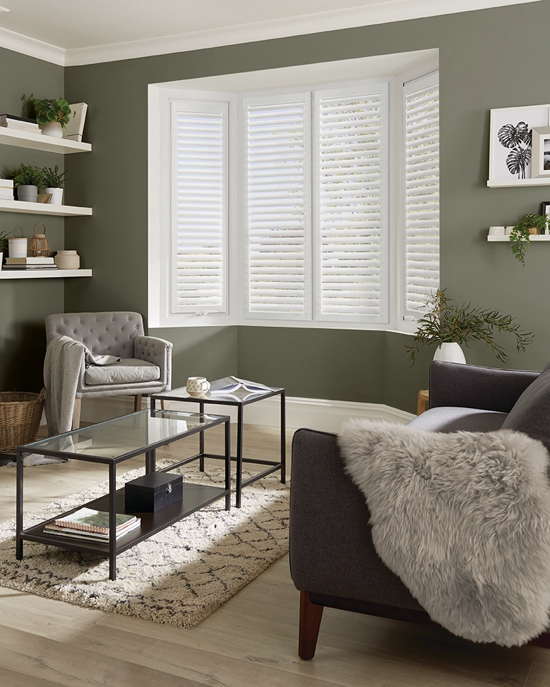 LuxFit Shutters Cotton White